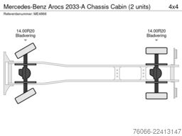 Mercedes-Benz Arocs 2033-A Chassis Cabin (2 units)