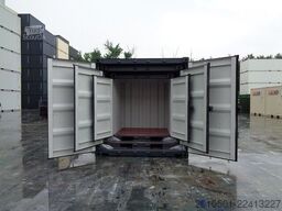 10/ 8/6 Fuß Set Baucontainer / Lichtgrau Minicontainer/Containerset/Self Storage