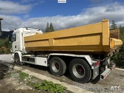 Scania G490 6x2 hook lift w/ 20T hook and tipper box.