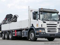 SCANIA P 400 Pritsche Kran HIAB 377 E Funk Euro 5