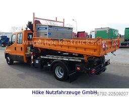 IVECO 70 C 18 DoKa/Kipper/Palfinger Kran/Greifer/2xAHK