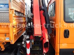 IVECO 70 C 18 DoKa/Kipper/Palfinger Kran/Greifer/2xAHK