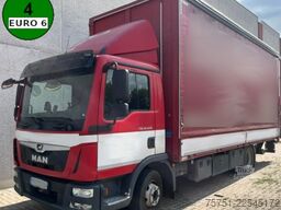 Nákladné auto s plochou korbou a plachtou MAN TGL 12.220 4x2 BL Plane und LBW