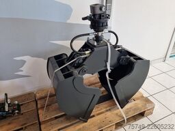 ungesetzt Greifer Holz Schrott Zweischallen m. Rotator