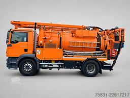 MAN TGM 18.340 4x2 Müller 8m³ HD-KOMBI Saug u.Spül
