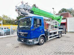 MAN 7.180 mit Böcker Dachdeckerkran bis 37 m 37-4000