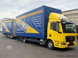 MAN TGL 8.220 + Humbaur HT, Pritsche/Plane, DE Truck