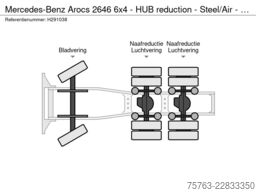 Mercedes-Benz Arocs 2646 6x4 - HUB reduction - Steel/Air - Lo...
