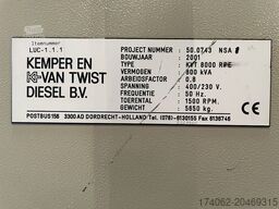 FG Wilson P800 - 880kVA used Genset - DPX-12646