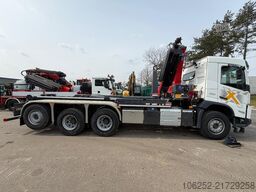 Volvo FMX 500 8x4 TRIDEM HOOKLIFT + CRANE HMF 2320 K4...