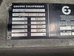 GROSSE EQUIPEMENT REMORQUE FOURGON 2 ESSIEUX