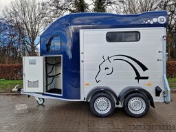 Cheval Liberté 2er Pferde Trailer Gold 3 premium blau Sattelkammer