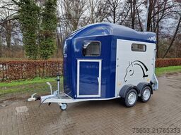 Cheval Liberté 2er Pferde Trailer Gold 3 premium blau Sattelkammer