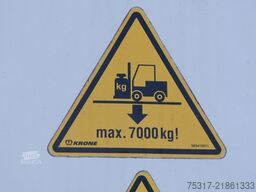 KRONE SD 27/ DOPPELSTOCK / ZURRLEISTE /LIFTACHSE /SAF