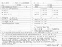 SCHMITZ CARGOBULL 3Achs MEGA SpeedCurtain Getränke DB9.5 Liftaxle