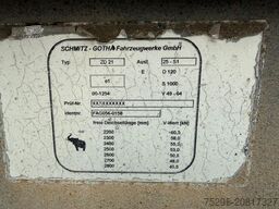 SCHMITZ CARGOBULL 2Achs Jumbo MEGA BDF Lafette untergekuppelt SAF