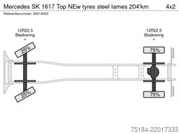 Mercedes-Benz SK 1617 Top NEw tyres steel lames 204'km