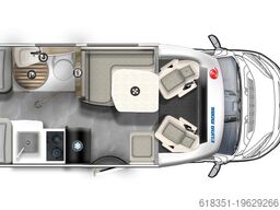 EURA MOBIL PROFILA T 660 EB, Maxi 4,25 t, Dachklimaanlage