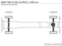 MAN TGM 12.250 4x2 BOX L=7055 mm
