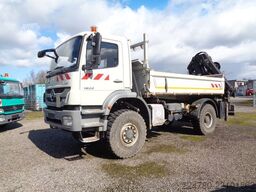 MERCEDES-BENZ 1833 , 4x4 ,Kran Hiab 166 Funk , Singlebereifung