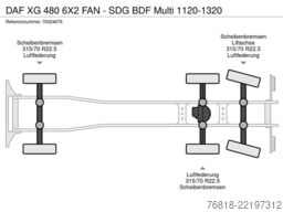 DAF XG 480 6X2 FAN - SDG BDF Multi 1120-1320