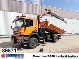 Scania P 360 4x4, Kran Palfinger PK 12001 EH, Funk,