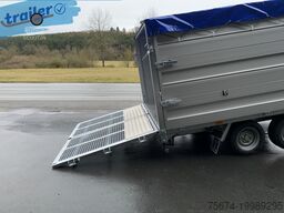 TwinTrailer Kipper & Transporter TR3540 402x192cm Höhe: 140cm 3,5t.