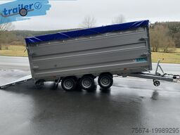 TwinTrailer Kipper & Transporter TR3540 402x192cm Höhe: 140cm 3,5t.