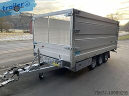 TwinTrailer Kipper & Transporter TR3540 402x192cm Höhe: 140cm 3,5t.