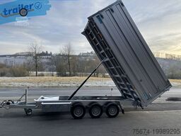 TwinTrailer Kipper & Transporter TR3540 402x192cm Höhe: 140cm 3,5t.