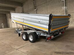 Möslein TTD11- BA Verzinkt  neuer Tandem 3- Seitenkipper Tiefladermit Bordwand- Aufsatz-- Neufahrzeug --