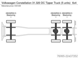 VW Constellation 31.320 DC Tipper Truck (5 units)