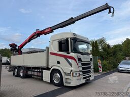 SCANIA R500 6x2*4 Baustoff Fassi 215/Retarder/Vollluft