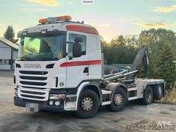 Scania G480 8x2 Hooklift Truck with Crane Hydraulics WATC