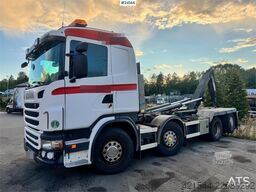 Scania G480 8x2 Hooklift Truck with Crane Hydraulics WATC