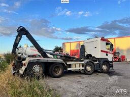 Scania G480 8x2 Hooklift Truck with Crane Hydraulics WATC