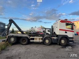 Scania G480 8x2 Hooklift Truck with Crane Hydraulics WATC