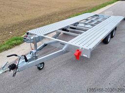 Martz 2,7t 4,5m mit Seilwinde Auto Anhänger Trailer KFZ Transporter