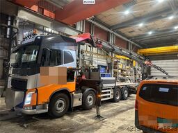 Volvo FH 500 8x2 crane truck w/ 78t/m crane and jib. WAT
