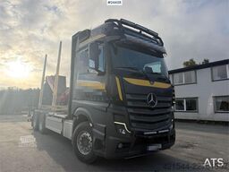 Mercedes-Benz Actros 6x4 timber truck with Epsilon M12L timber c
