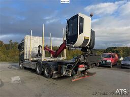 Mercedes-Benz Actros 6x4 timber truck with Epsilon M12L timber c