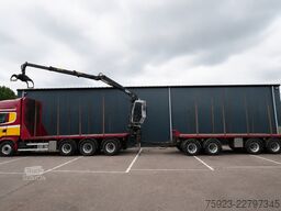Scania R 580 V8 8X4 LOGTRANSPORT COMBI WITH KESLA 2112...