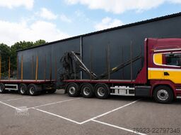 Scania R 580 V8 8X4 LOGTRANSPORT COMBI WITH KESLA 2112...