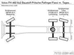Volvo FH 460 6x2 Baustoff-Pritsche Palfinger/Fassi m...