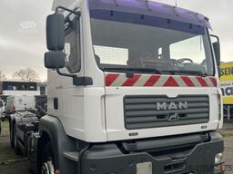 MAN TGA 26.410, 6x4 Abrollkipper Meiller Blattfedern