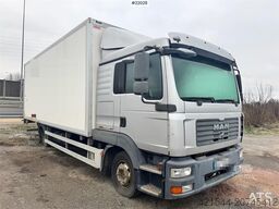 MAN TGL 12.210 4x2 box truck with full side opening