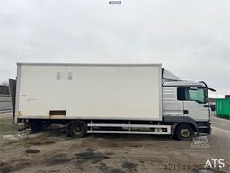 MAN TGL 12.210 4x2 box truck with full side opening