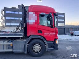 Scania P450 6x2 lift dumper with only 282,000 km