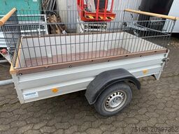 Boeckmann Tieflader Alu, 2100 x 1100 x 370 mm, 600 kg, Laubgitter