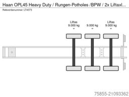 Haan OPL45 Heavy Duty / Rungen-Potholes /BPW / 2x Li...